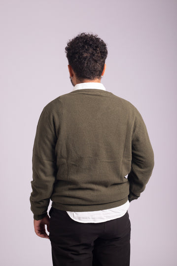 Classic Lambswool Pullover Green