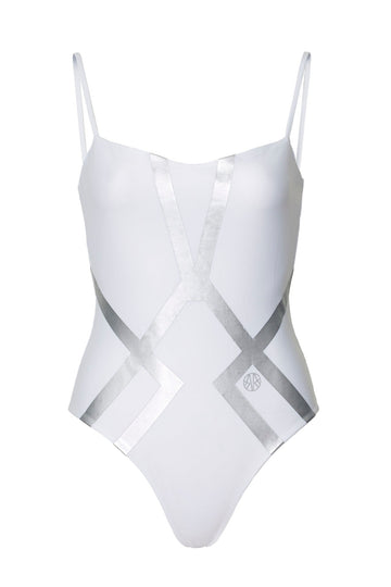 Amélie Swimsuit White Silver LIMITED EDITION