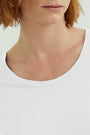 Long Sleeves T-shirt Miriam Round Neck, White