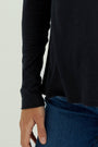 Long Sleeves T-shirt Esterella V-Neck, Anthra